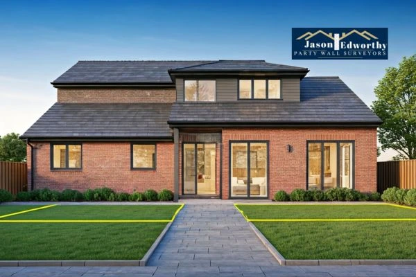 Home extension focusing on boundary line Hailsham